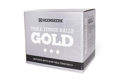 Tafeltennisballetjes-Gold-Wit