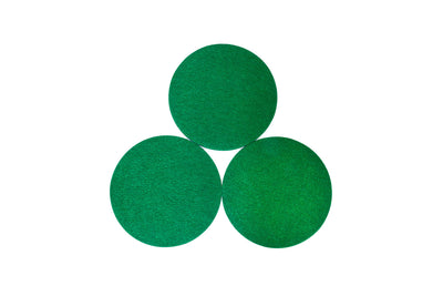Airhockey Vilt Groen 95 mm (Set van 3)