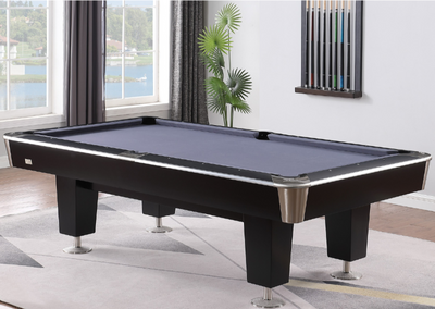 Lexor X-treme II Pro 7ft pooltafel in zwart en RVS 2