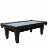 Luxe zwarte pooltafel met blauw speelveld - Lexor Imperator Competition Black-Oak 6ft
