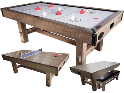 TopTable Airhockey |Dinning Timber | 7 ft | Hout
