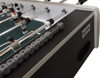 TopTable Voetbaltafel | Competition Pro *** | Zwart-Grijs | inklapbaar
